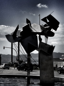La escultura del Bicentenario de Silverio Rivas. Fotografía Eduardo Galovart